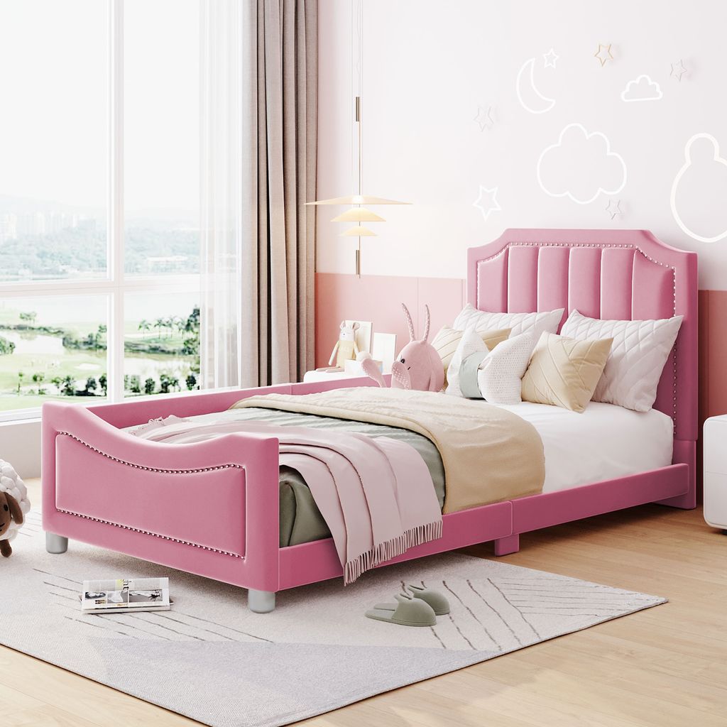 okwish Dětská postel 90x200 cm, kvalitní flanel, měkká a Obrázek produktu 