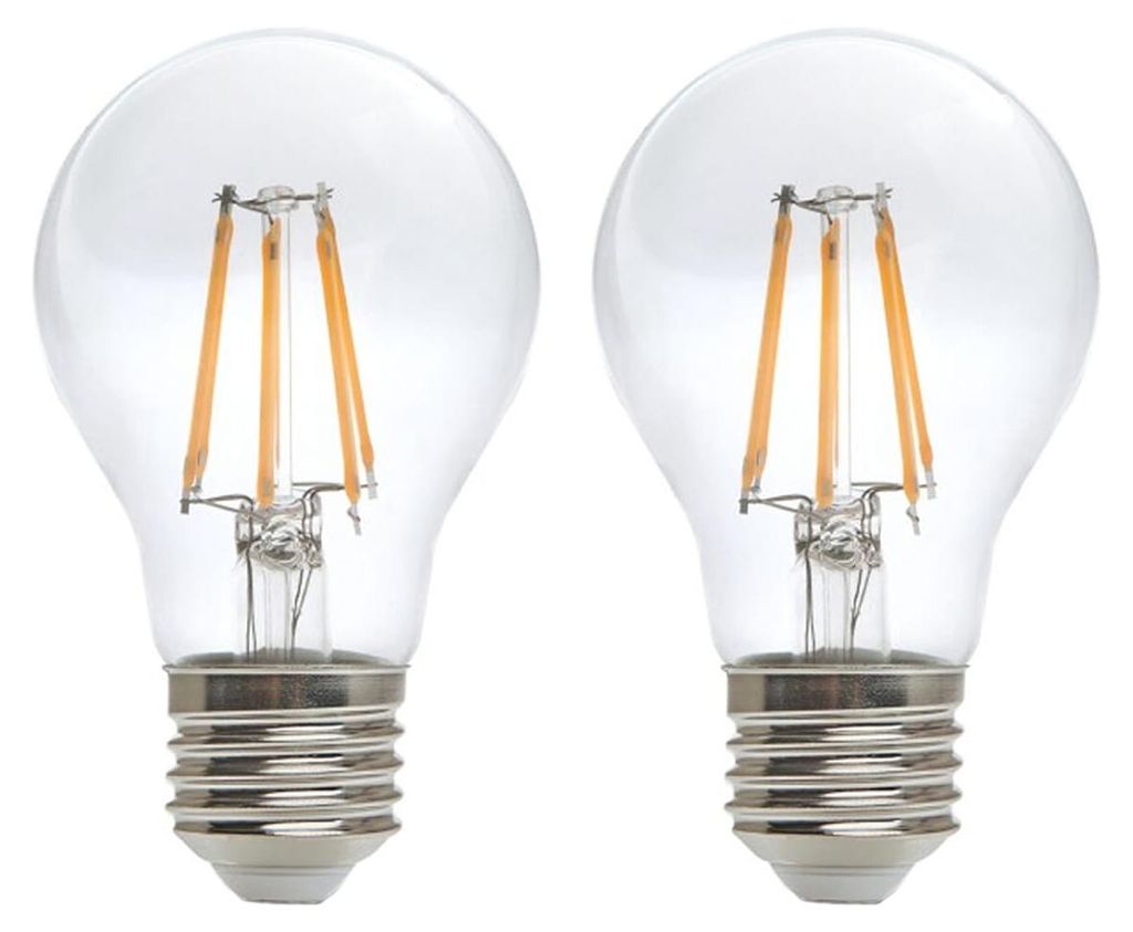Kobi E27 LED Filamentlampe 12W 1521lm 3000K Warmweiß 230V 60mm 2 Stück