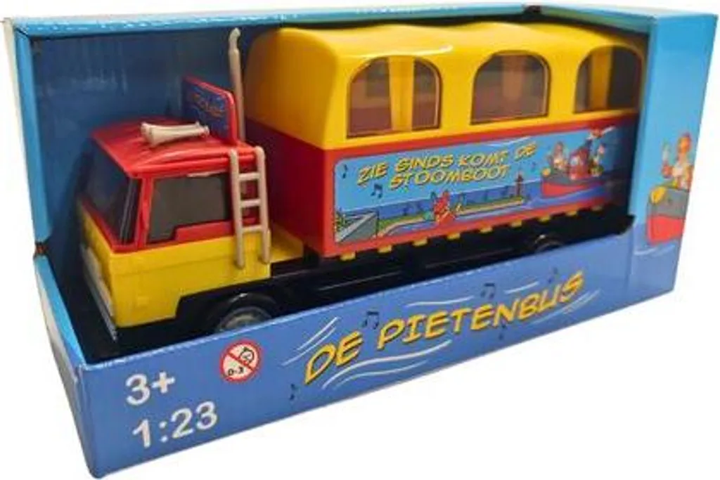 Volare Pete Bus enfant : Porteur robuste avec klaxon et roues larges