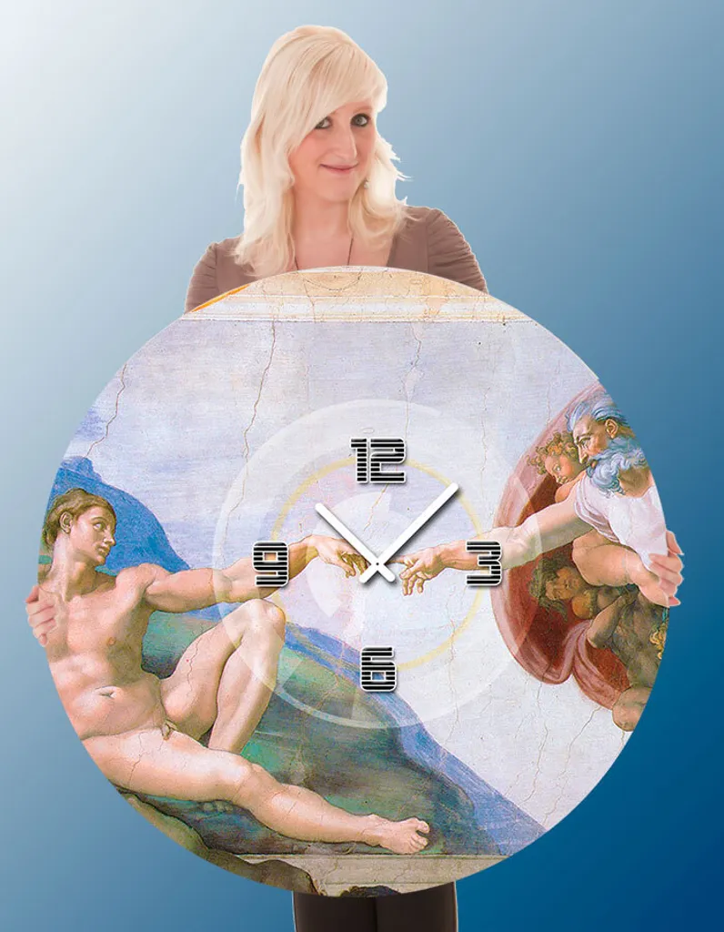 Orologio da Parete Design Dixtime 5094 - 50cm Moderno e Silenzioso