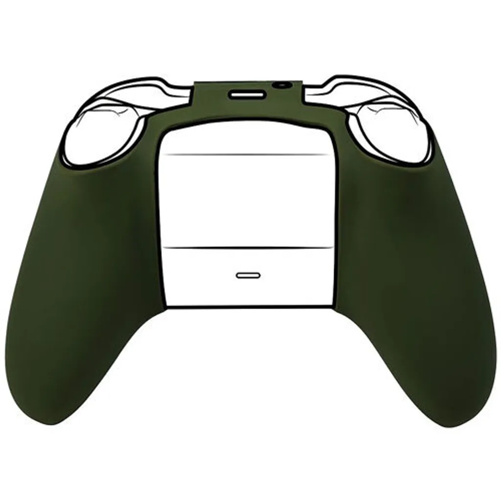 Housse en silicone BigBen pour manette Xbox avec 2 grips vert camo