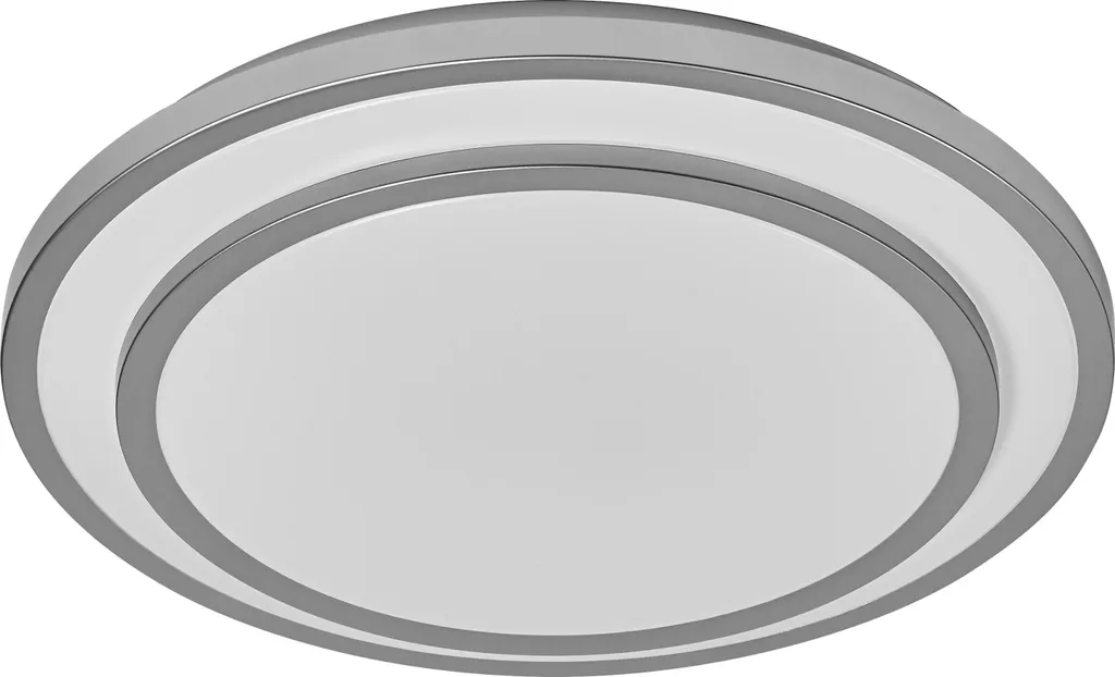 OSRAM ORBIS BERLIN Plafoniera LED 390mm, argento, 24W, 2700lm, colore della luce bianco caldo, distribuzione della luce molto omogenea, lunga durata, modulo LED installato permanentemente, rotondo, classe di protezione IP20, 3000K