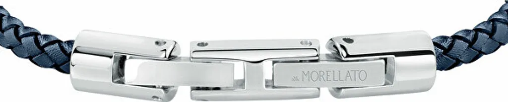 Bracelet en cuir bleu Moody SQH61 - Bijou moderne pour hommes stylés - 3