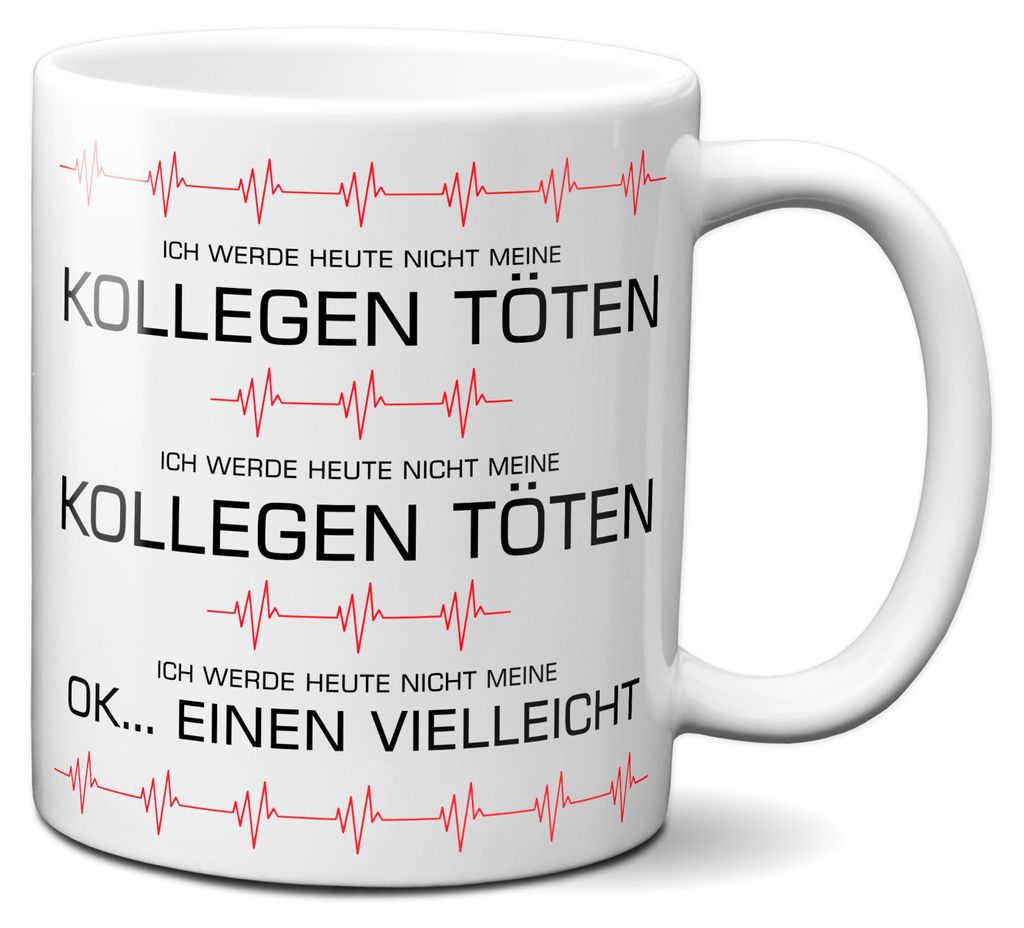 TassenKing Tasse fürs Büro Ich werde nicht meine Kollegen Produktbild 
