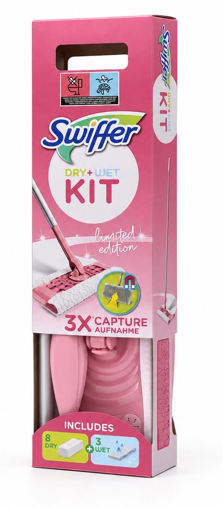 Swiffer Bodenwischer Starterkit inkl. 1 Wischer & 8 Tücher Produktbild 