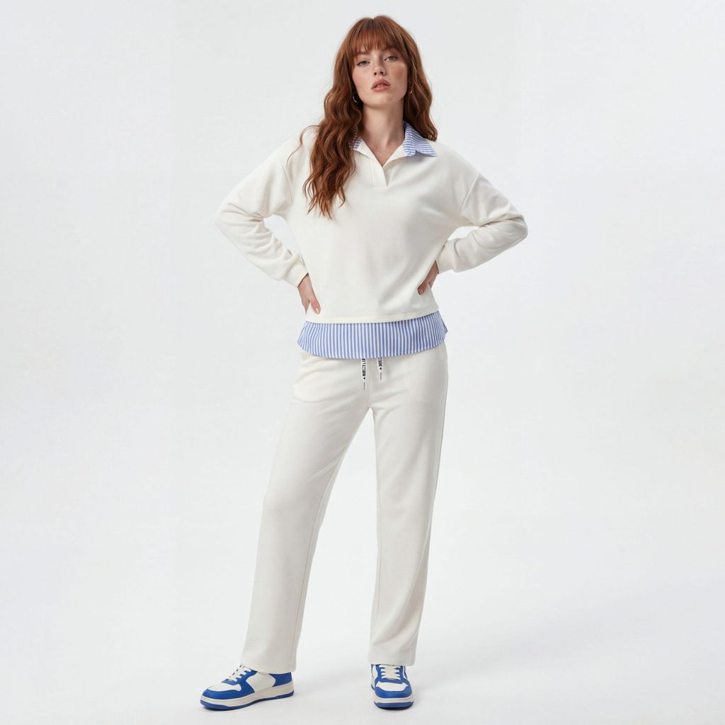 Loungeanzug OriginalYou Freizeit Set Soft Silk Jersey 2-Teiler 36-40 für Damen