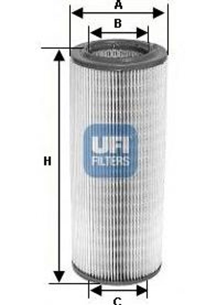 UFI 27.268.00 Luftfilter OE 1444P2 kompatibel mit Clio, Espace, Trafic