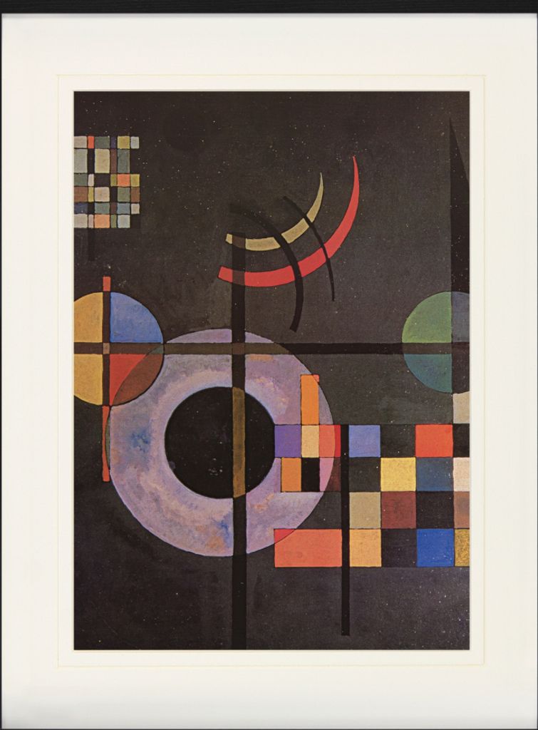 Wassily Kandinsky Gerahmtes Bild Mit Edlem Passepartout | Wand-Bilder | Im Bilderrahmen - Gegengewichte, 1935 (80 x 60 cm)