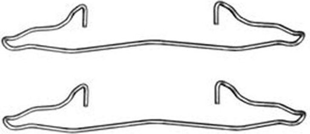 TRW PFK352 Zubehörsatz Scheibenbremsbelag Vorne für FORD Escort VI Cabrio (ALL) Escort VI Schrägheck (GAL, AAL, ABL) Escort V Schrägheck (GAL)