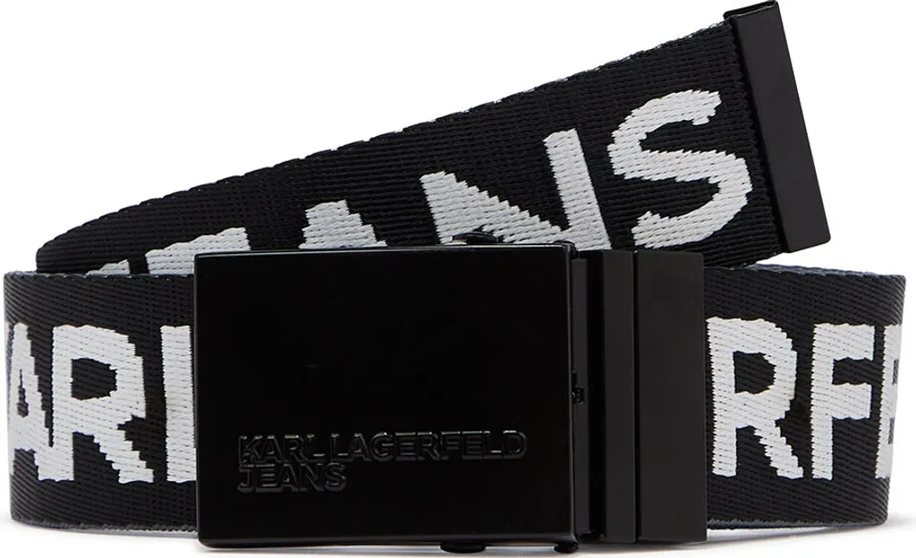Ceinture Noire Karl Lagerfeld A1m33131 Taille Unique Ajustable Confort