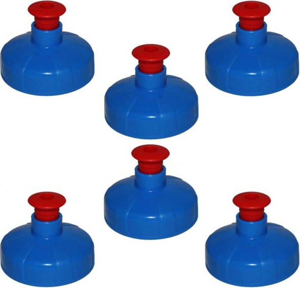 6x Push-Pull Deckel, Trinkdeckel passend für Kavodrink Tritan und Polycarbonatflaschen