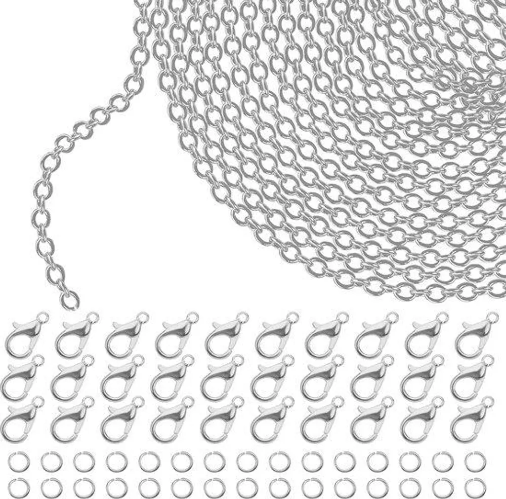 Réparer et créer des bijoux avec cette chaîne en zinc 10m et vis fournies