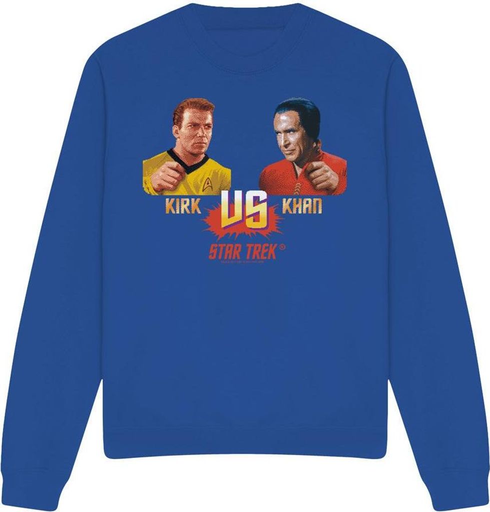 Star Trek - "Kirk Vs Khan" Sweatshirt für Herren/Damen Uni TV11318 (M) (Königsblau)