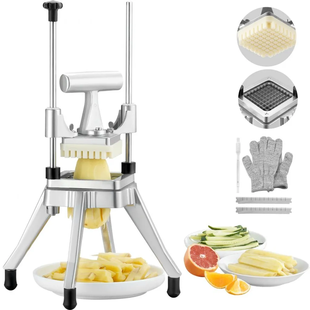 Friggitrice da 3/8 di pollice - Taglierina per patate - Taglierina per patatine fritte - Taglierina per verdure/frutta/cetrioli/patate/cipolle/funghi/mele