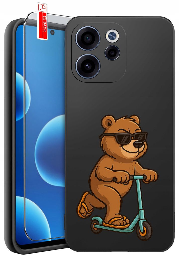Hülle für Oppo Reno15 F | 15 FS Teddybär-Maskottchen-Spielzeug-Motive + 9H-Glas