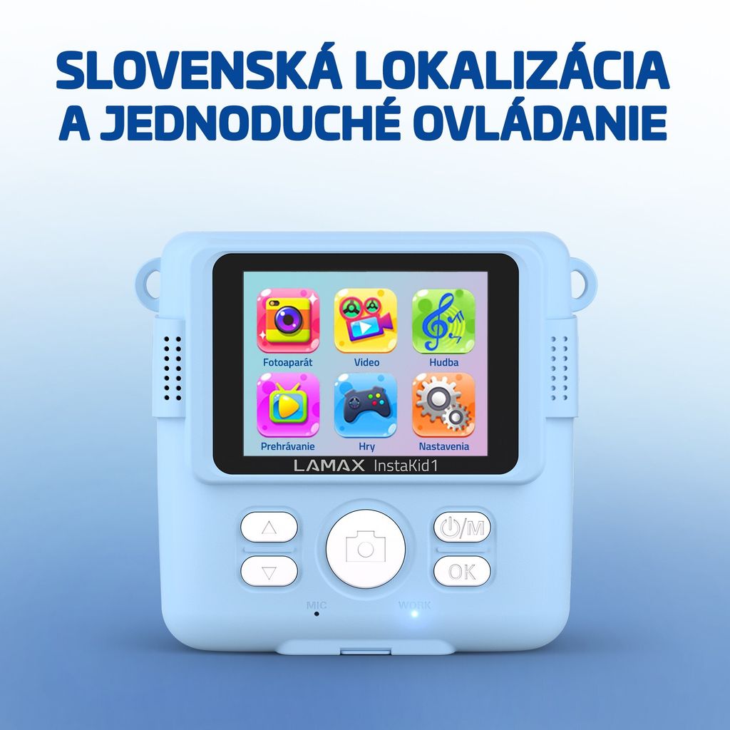 Dětská kamera LAMAX InstaKid1 Blue (LXKCMIK1NNNLA) Obrázok produktu 5