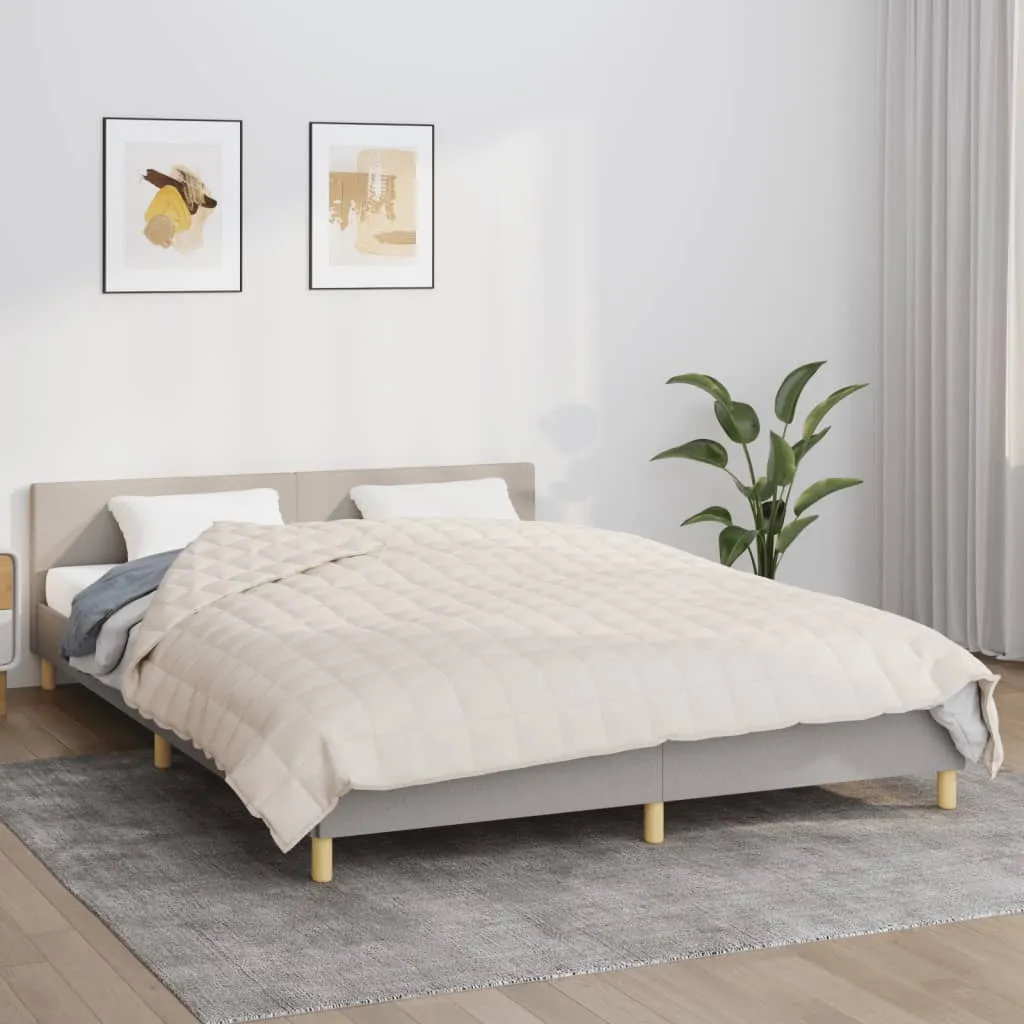 Coperta Ponderata 13kg Crema 200x220 - The Living Store per Sonno Profondo