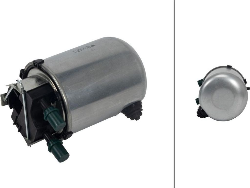 Kraftstofffilter Leitungsfilter Ø 98 mm HELLA für u.a. NISSAN QASHQAI