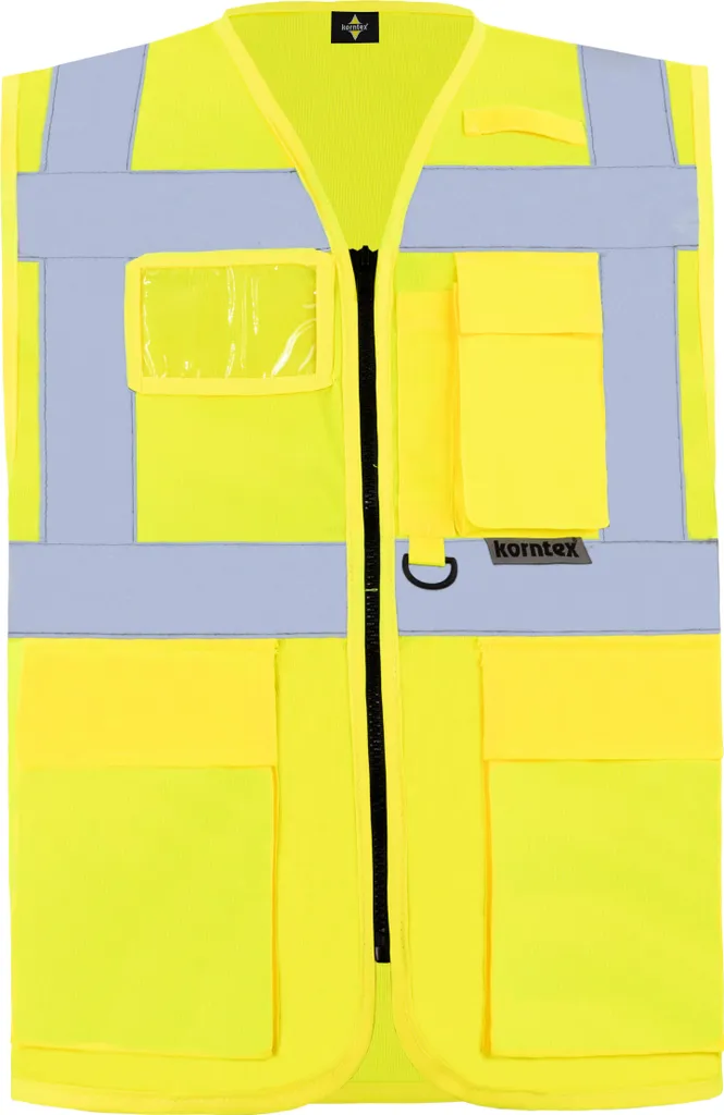 Gilet Security Korntex KXMF Nero 5XL - Executive Vest Multitasche - 2