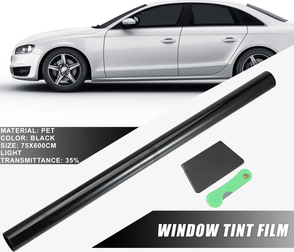 Film Solaire Voiture 35% Noir pour Vitrage Auto - Rouleau 75x600cm