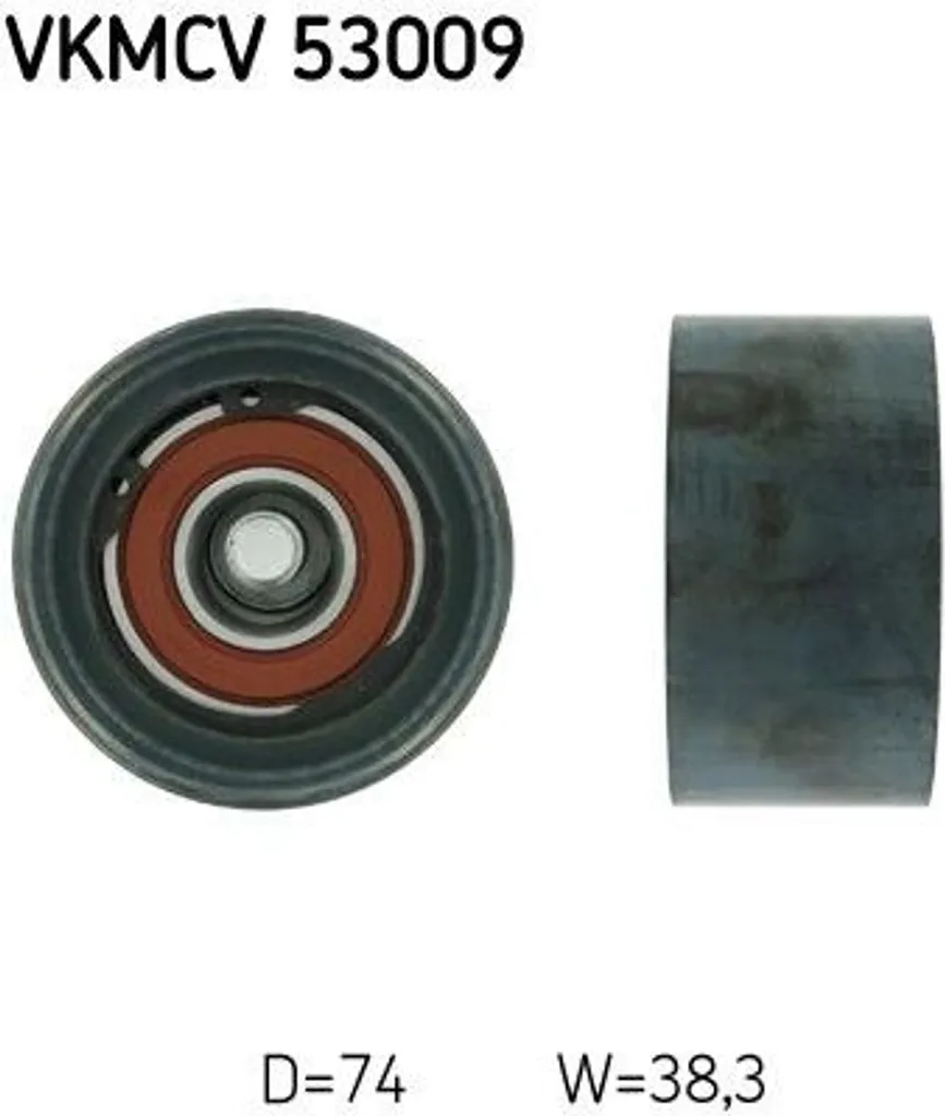 Galet de guidage SKF anti-vibration pour courroie VOLVO 9900 9700