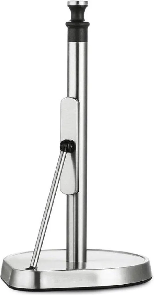 Porte-essuie tout stable en acier noir avec bras ajustable et extensible