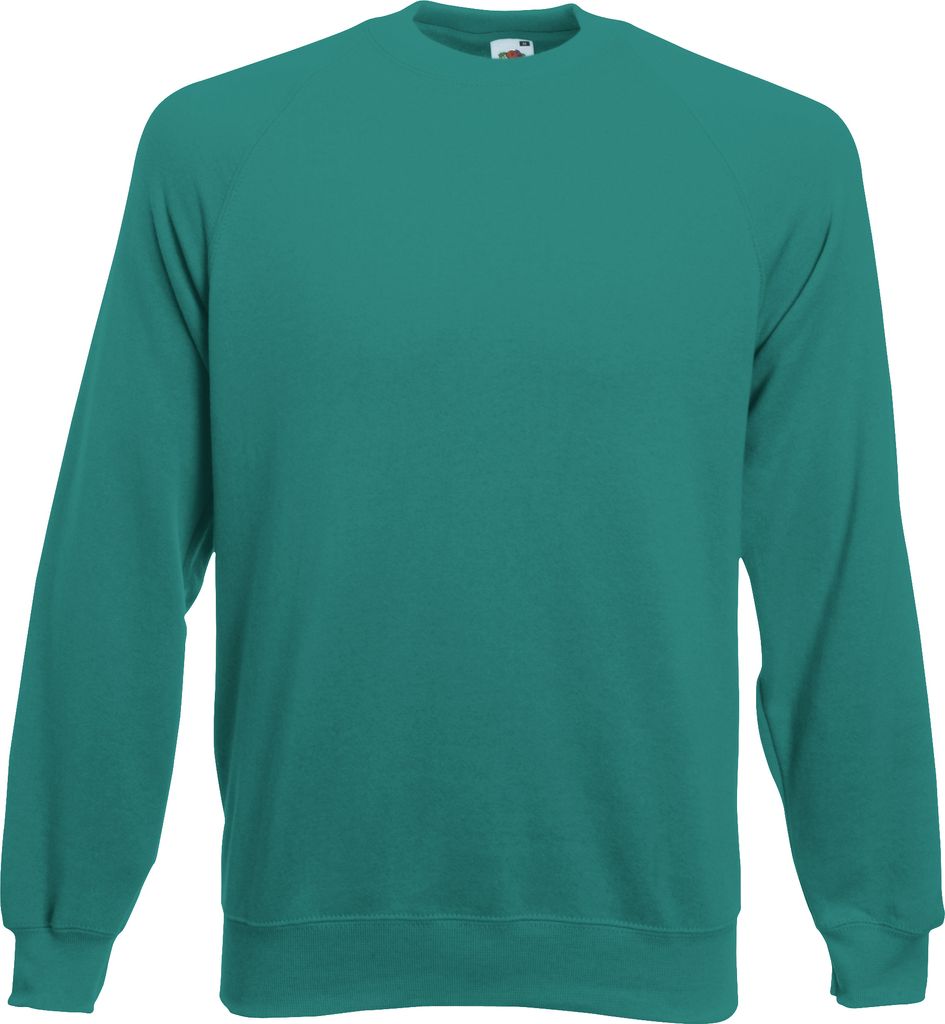 Fruit Of The Loom Kinder Pullover Langarm BC359 (12-13 Jahre (152)) (Smaragd)