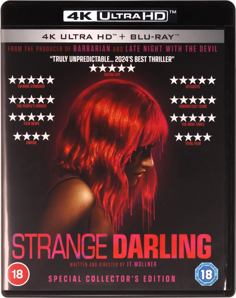 Strange Darling Blu-ray 4K Ultra HD - Image 2160p et HDR Version Origine