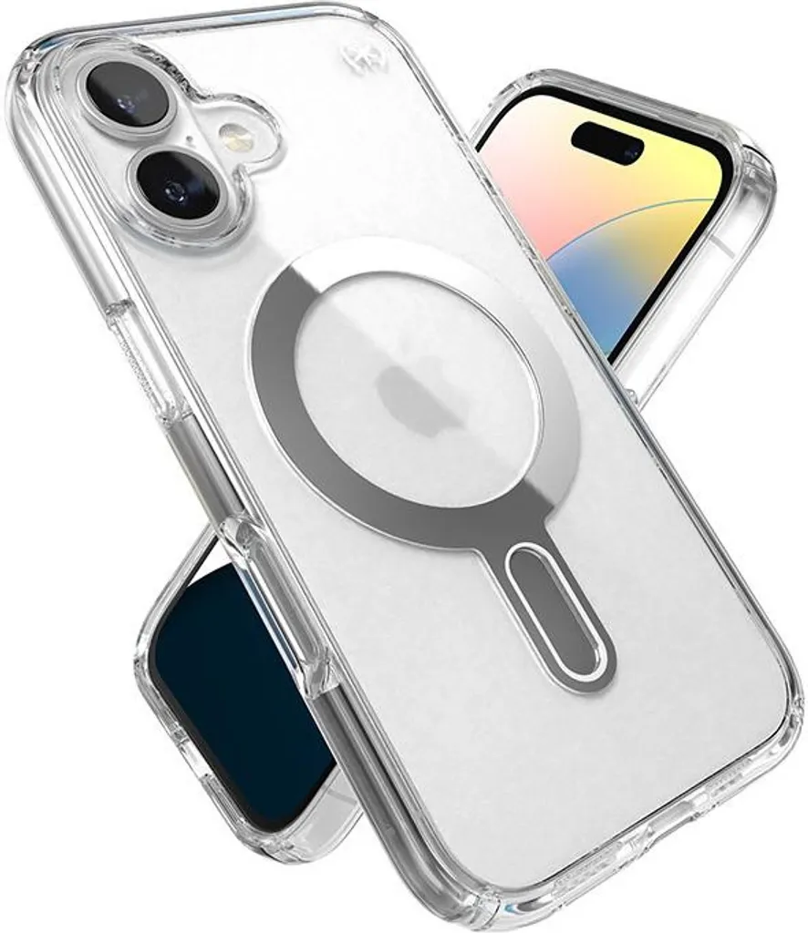 Speck Sentinelle Coque iPhone 16 MagSafe Transparente avec ClickLock - 16