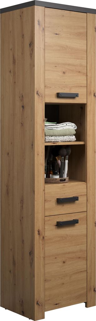 trendteam Bad Hochschrank Follow, Artisan Eiche Produktbild 