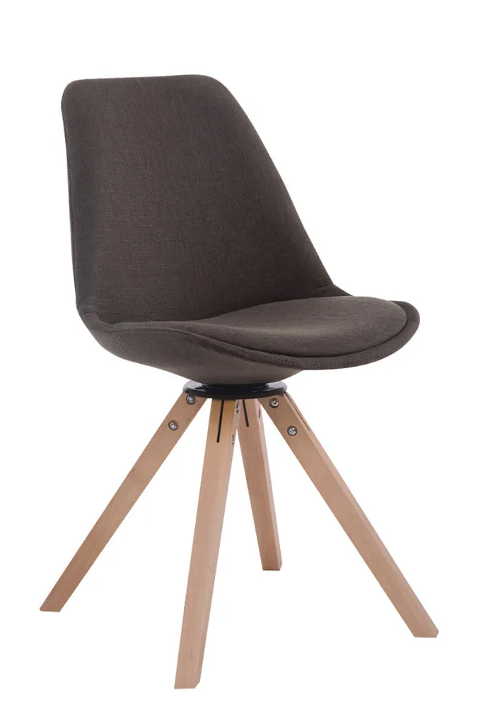 CLP Troyes Sedia Design per Sala d'Attesa Girevole Tessuto Grigio