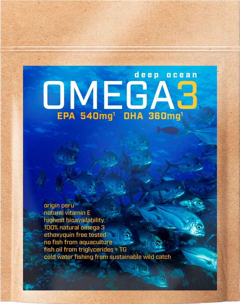 Omega 3 Fischöl Kapseln 1095 Stück hochdosiert EPA & DHA + Vitamin E