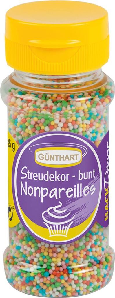 Günthart Streudekor Zucker Nonpareilles Bunt 85g Produktbild 