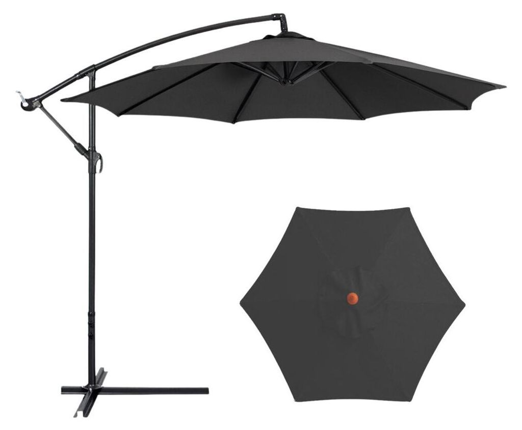 Gartenschirm seitlich 350x250 cm neigbar Anthrazit