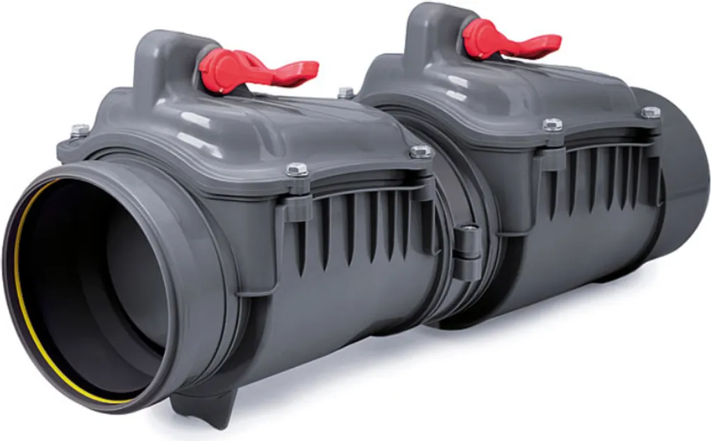 Clapet anti-retour 160mm double battant en polypropylène renforcé