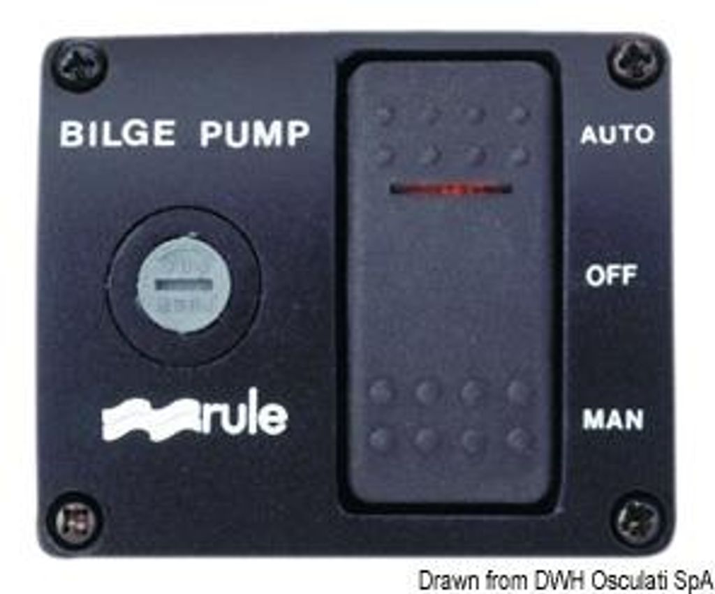 Rule DeLux Schalter für Bilgepumpen 24 V - Osculati 16.600.24