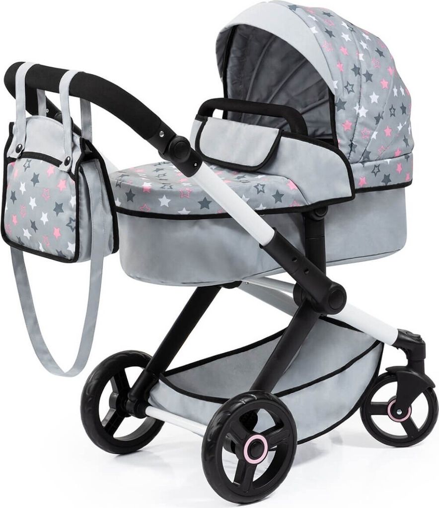 Bayer Design 17007AA Poppenbuggy Xeo met tas, grijs Productafbeelding 