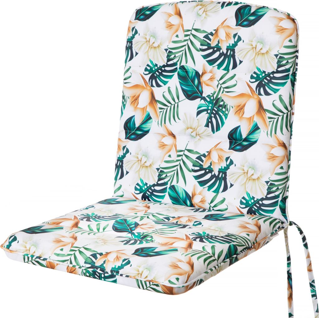 Gartenstuhlauflage „Alba“ - 105x50x6 cm - wetterabweisend & komfortabel | Liegenauflage, Stuhlkissen, Gartenkissen, Sitzkissen | PillowPrim