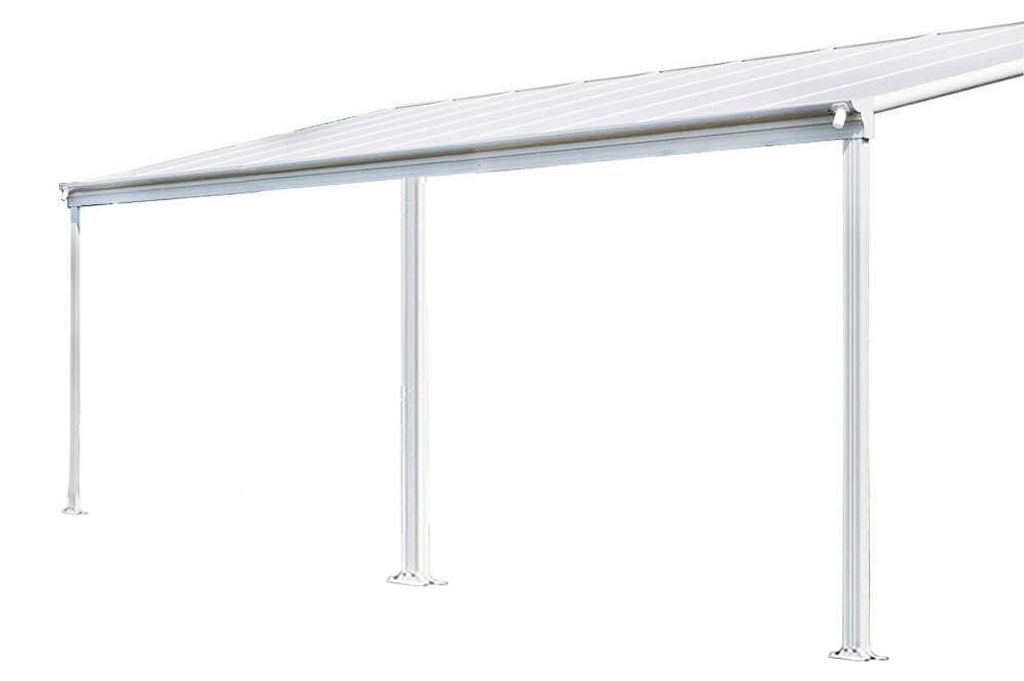 HOME DELUXE - Terrassenüberdachung SOLIS - Weiß - B/T/H: Produktbild 