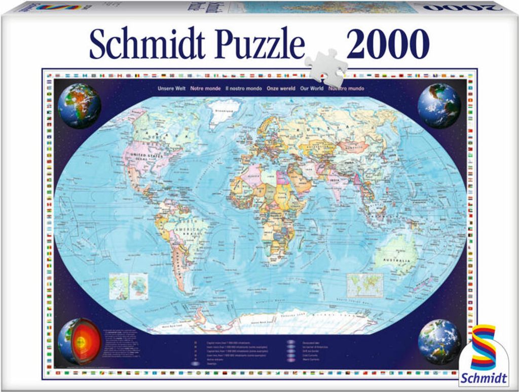 SCHMIDT puzzle Náš svet 2000 dielikov Obrázok produktu 