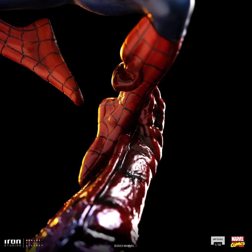 Diorama Spider-Man de collection en résine peinte à la main 1/10 - 11