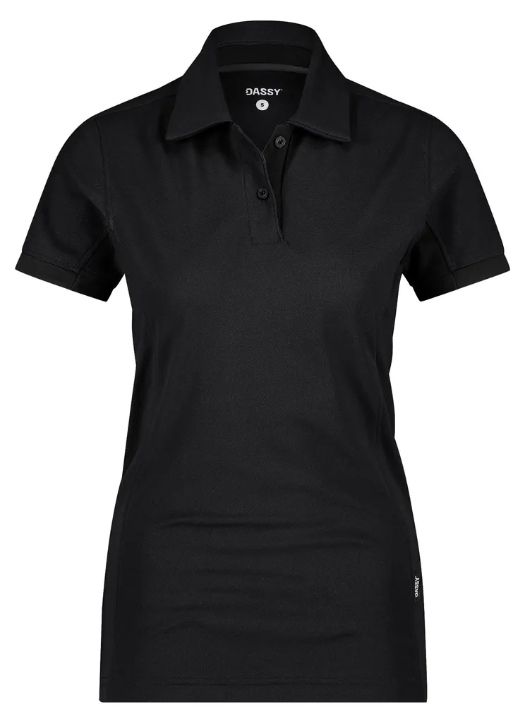 Polo femme DASSY Traxion Next anti-transpiration et extensible noir S