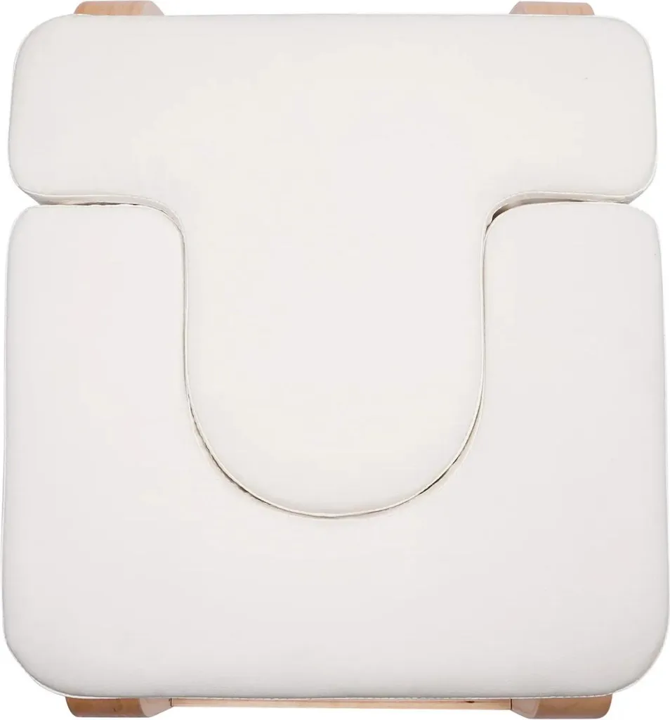 Tabouret yoga inversion 200kg - Support robuste et minimaliste en blanc - 4