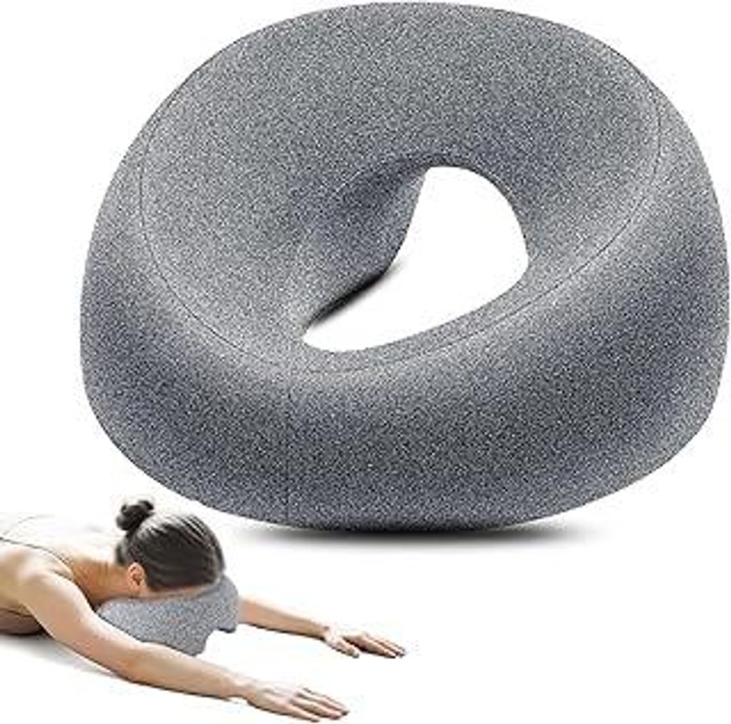 Massagekissen Kopf Loch, Massage Kopfstütze Für Bett Massage Zubehör Kopfkissen Mit Loch Piercing Kissen, Gesichtskissen für Professionelle Mas...