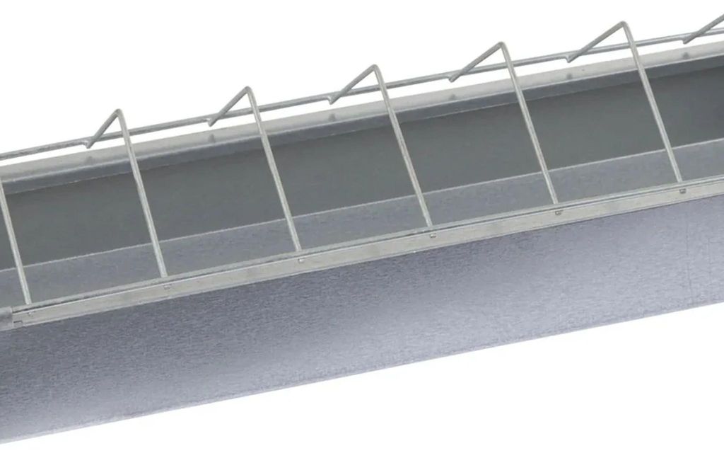 Kerbl 71301 Futtertrog verzinkt 50cm 10cm breit für Hühner Produktbild 