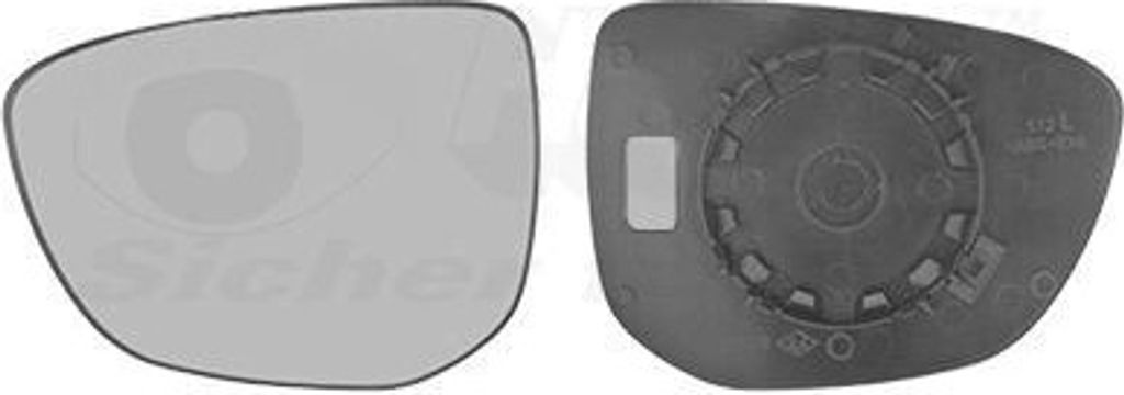 VAN WEZEL Spiegelglas Außenspiegel Links für CITROËN C4 CACTUS Konvex 0984831