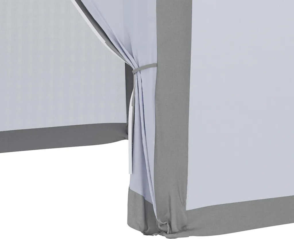 Barnum de réception hexagonal gris idéal pour protéger vos invités - 11