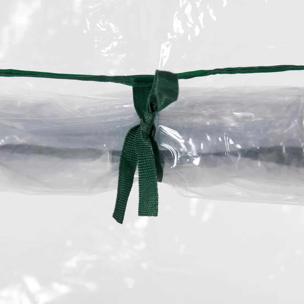 Petite serre transparente 150cm de haut avec structure métal durable - 5