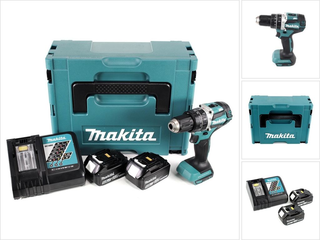 Příklepová vrtačka 18V LXT (2x5,0 Ah) v MAKPAC - MAKITA Obrázek produktu 