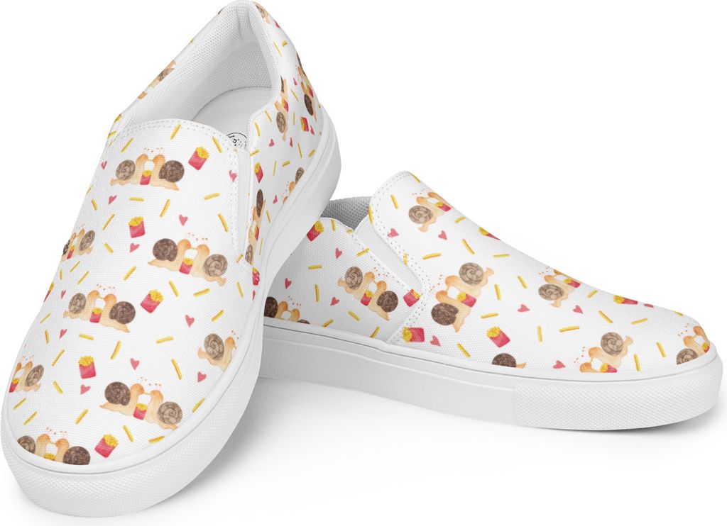 Mr. & Mrs. Panda Mokassins Schnecken Liebe Größe 38 - Weiß - Geschenk, Loafer Damen, Pärchen, Damenschuhe, Freundin, glücklich, Paar, Espadril...